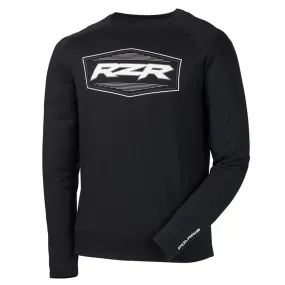 Polaris  Black RZR Performance Long Sleeve Tee Comfortable Moisture-Wicking T