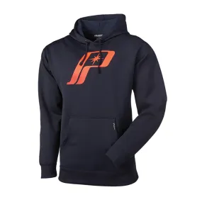 Polaris  Blue Orange Retro Logo Hoodie Comfortable Moisture Wicking Fleece