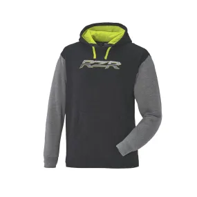Polaris  Gray Lime RZR Graphic Logo Pullover Hoodie Soft Lightweight Comfortable