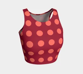 Polka dot Athletic Crop Top
