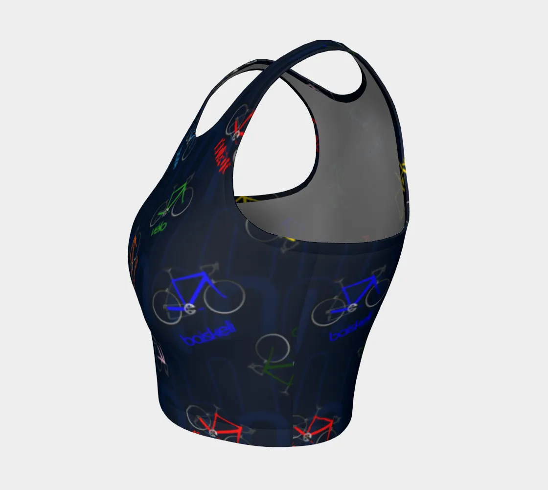 Polyglot Cyclist Crop Top