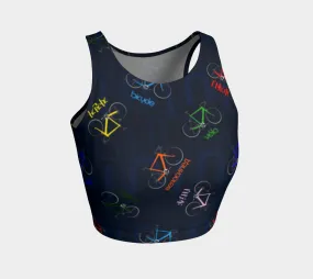 Polyglot Cyclist Crop Top