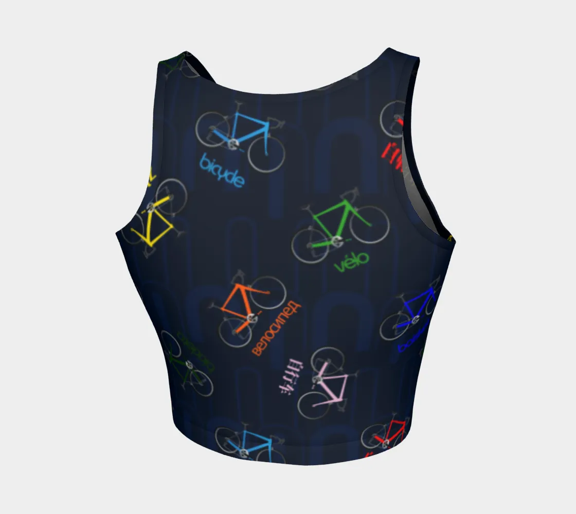 Polyglot Cyclist Crop Top