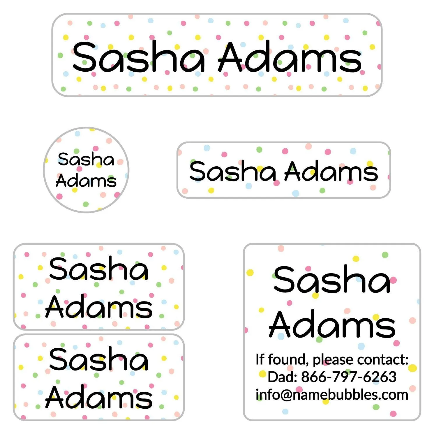Pom Pom Camp Labels Pack