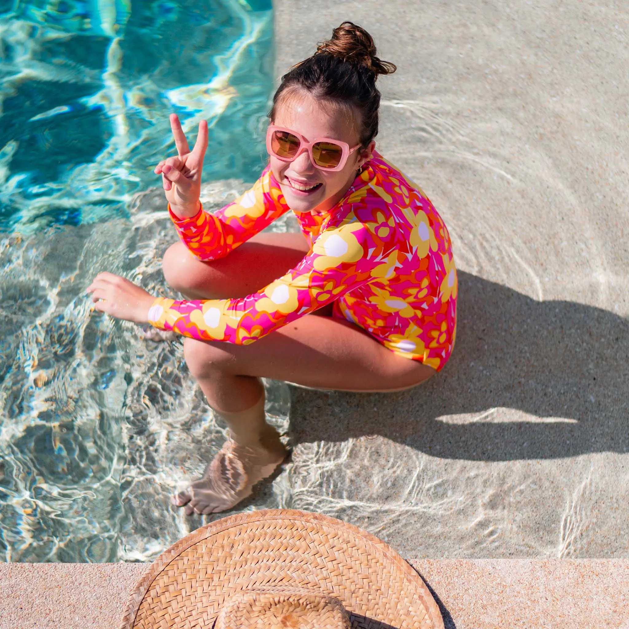 Pop of Sunshine LS Surf Suit