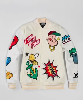 Popeye I Yam Bomber Jacket - Khaki