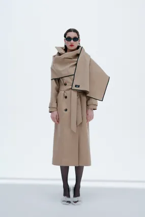 Poppy - Removable Scarf Detailed Trench Coat