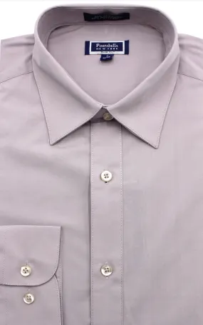PORTABELLA,SOLID-SPREAD COLLAR-DRESS SHIRTS-S2020-GREY