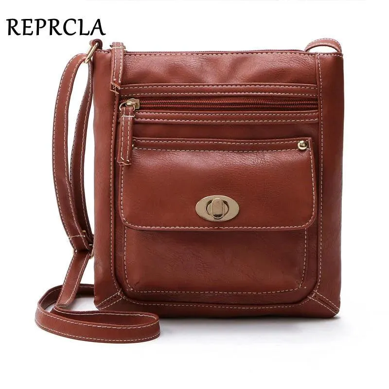Portable Button Ladies Crossbody Shoulder Bag