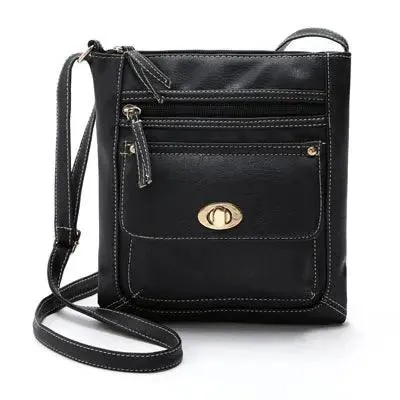 Portable Button Ladies Crossbody Shoulder Bag