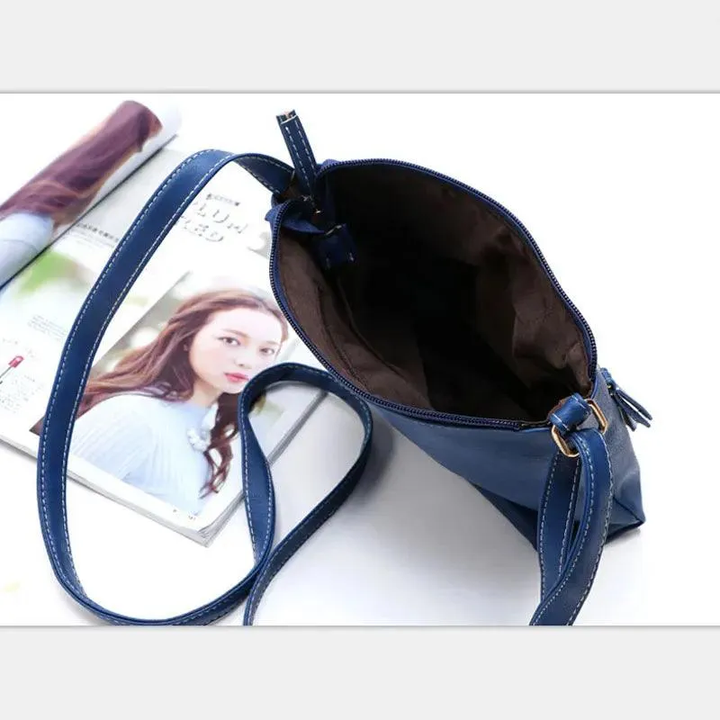 Portable Button Ladies Crossbody Shoulder Bag