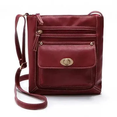 Portable Button Ladies Crossbody Shoulder Bag