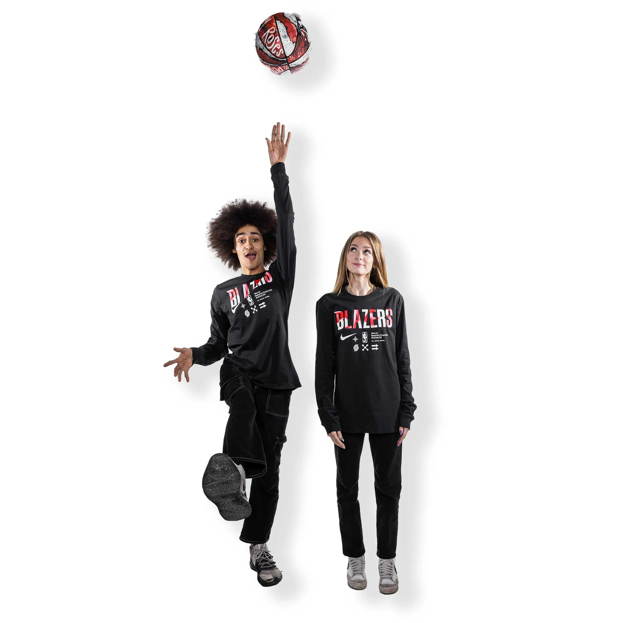 Portland Trail Blazers Nike Post Up Long Sleeved T-shirt