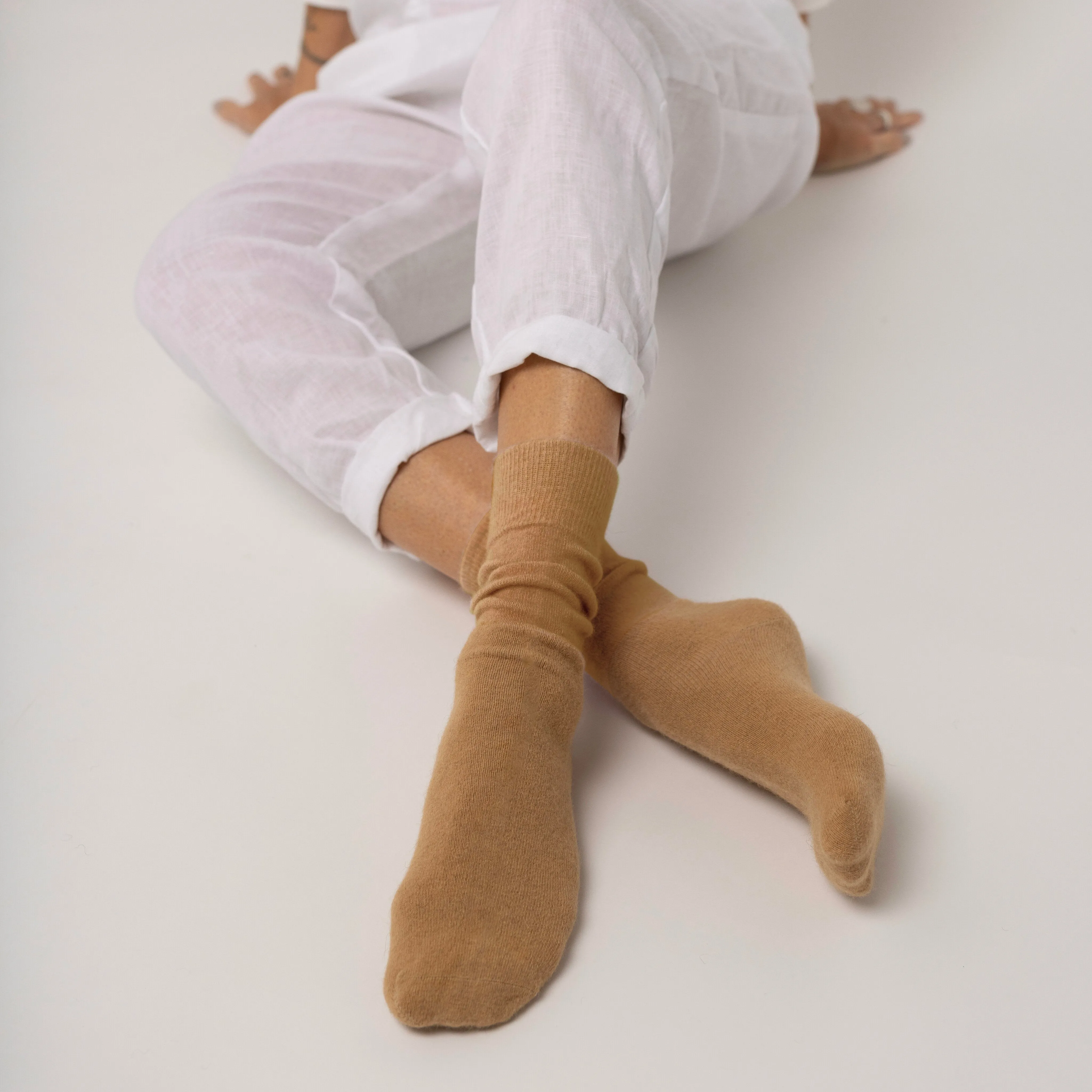Possum Merino Wool HAMILTON Socks,  Beige