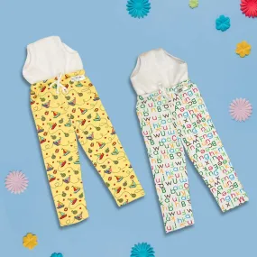 Potty Training Pajamas - Pack of 2 (Kindergarten Tales & Sailing Hearts Print)