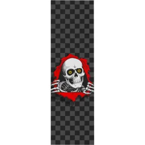 Powell Peralta 10" x 33" Ripper Checker Black Skateboard Grip Tape