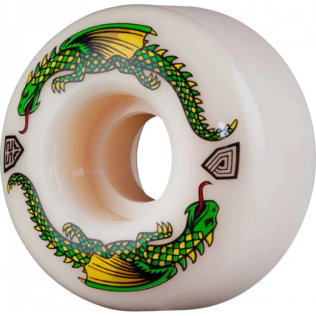 Powell Peralta Dragon Formula Green Dragon Skateboard Wheels 52mm x 31mm 93A 4pk