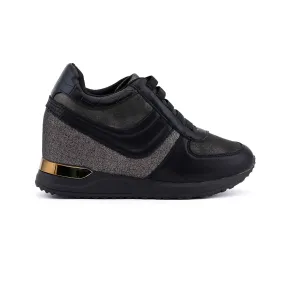 Prato Silver Wedge Heel Sneakers