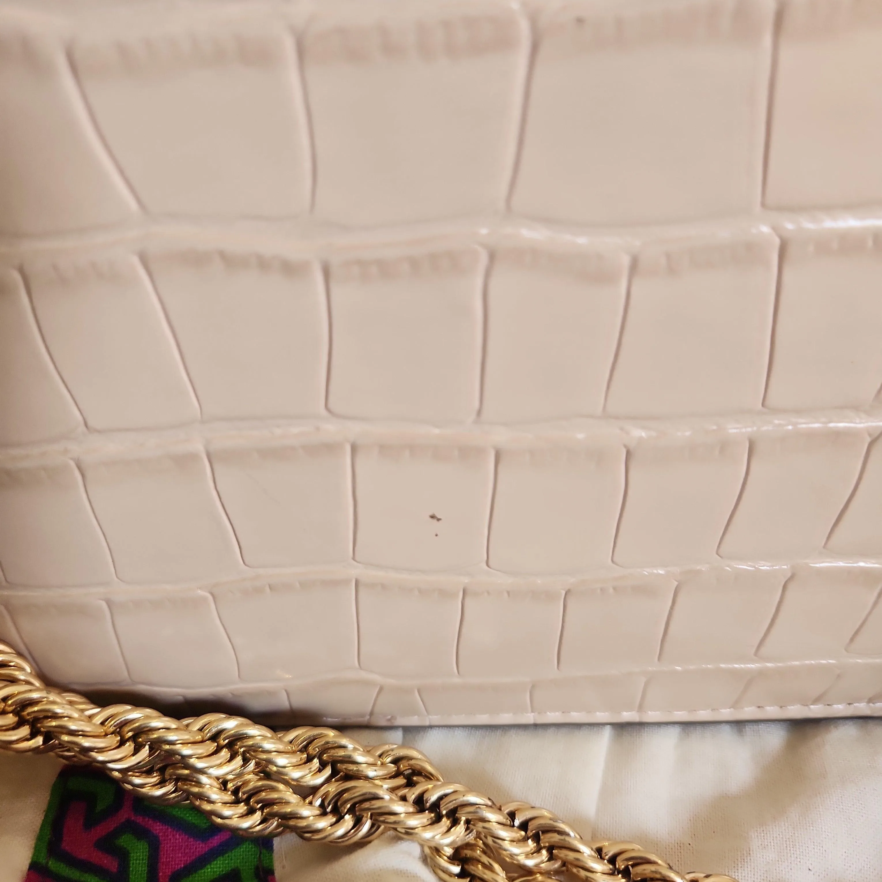 Pre-Loved Treasures - Tory Burch Eleanor Embossed Convertible Shoulder Bag