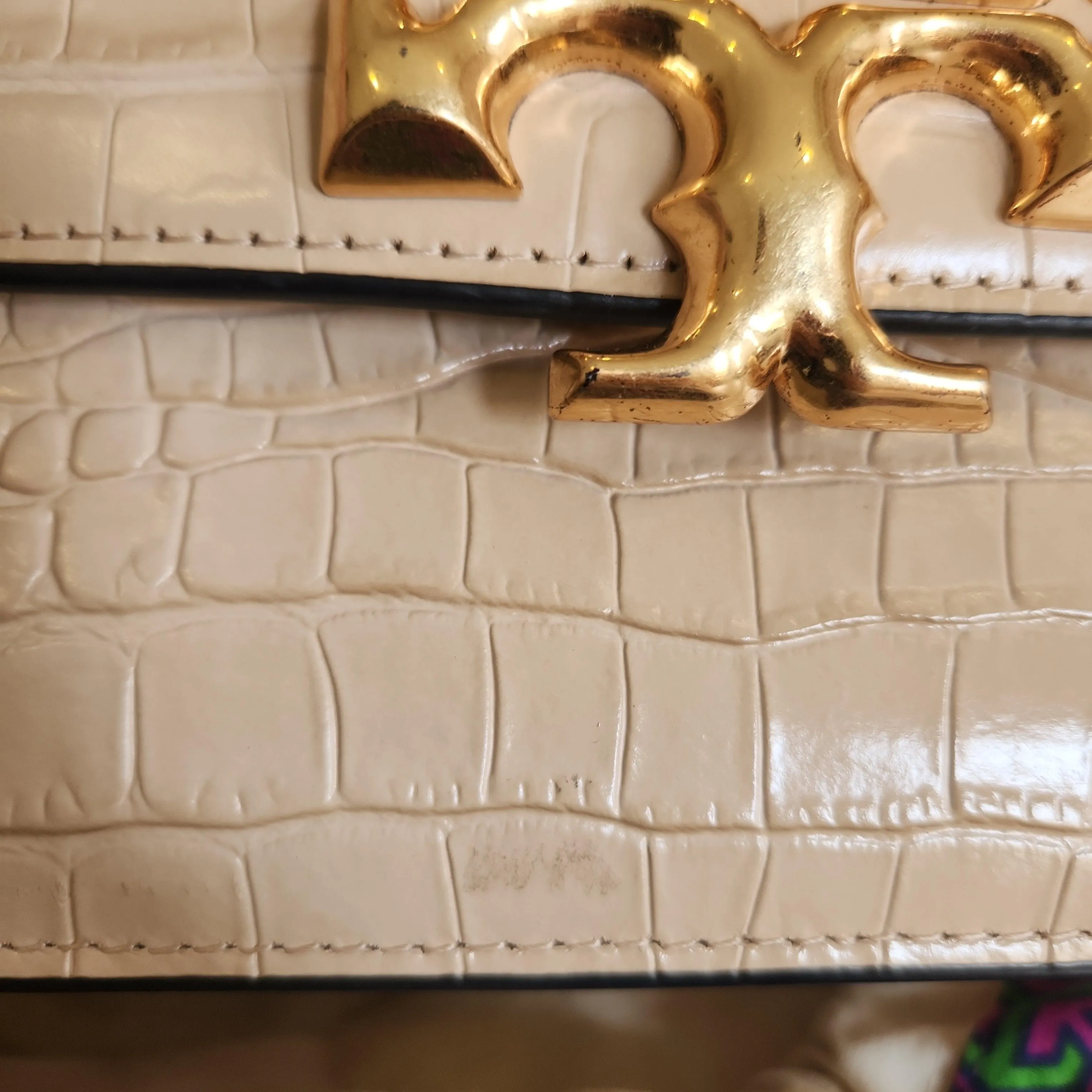 Pre-Loved Treasures - Tory Burch Eleanor Embossed Convertible Shoulder Bag