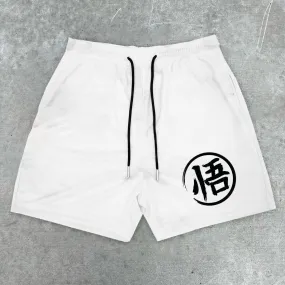 Preppy printed track shorts