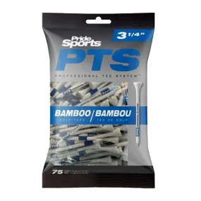 Pride Golf Tee Pride Bamboo Tees 83mm 3 1/4"  75 Pack Blue