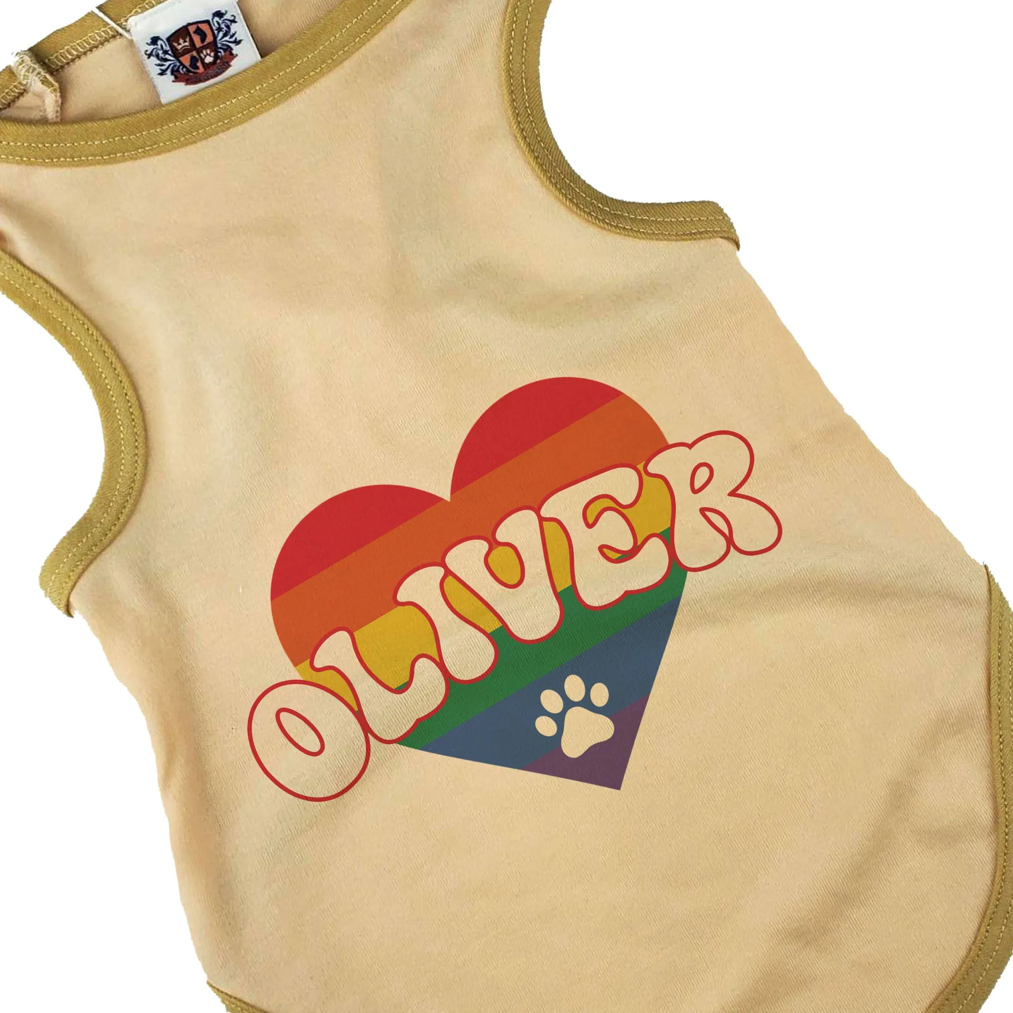 Pride Paw Heart Dog Tee