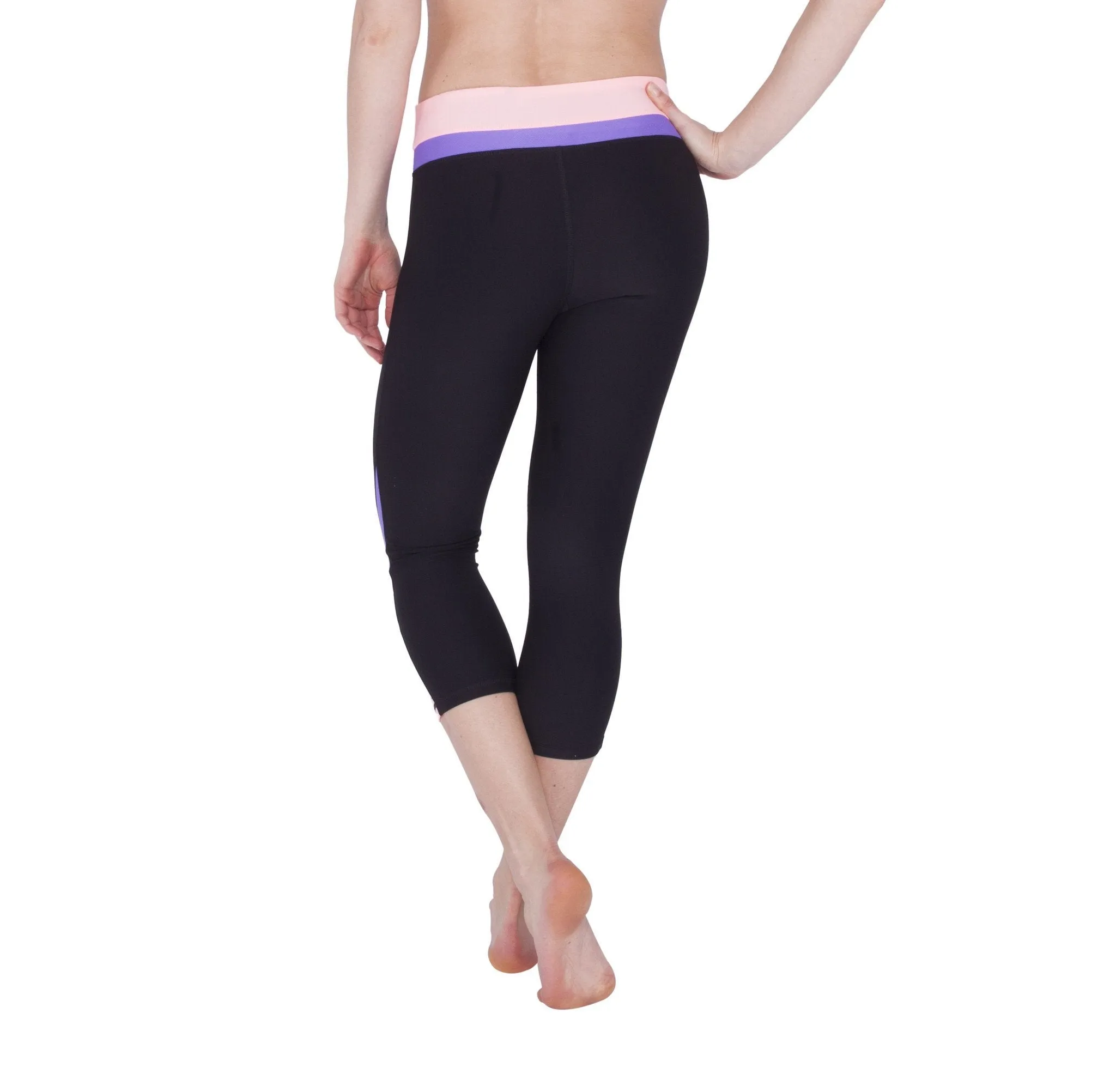 Prime Stripe Capri Stretch Legging