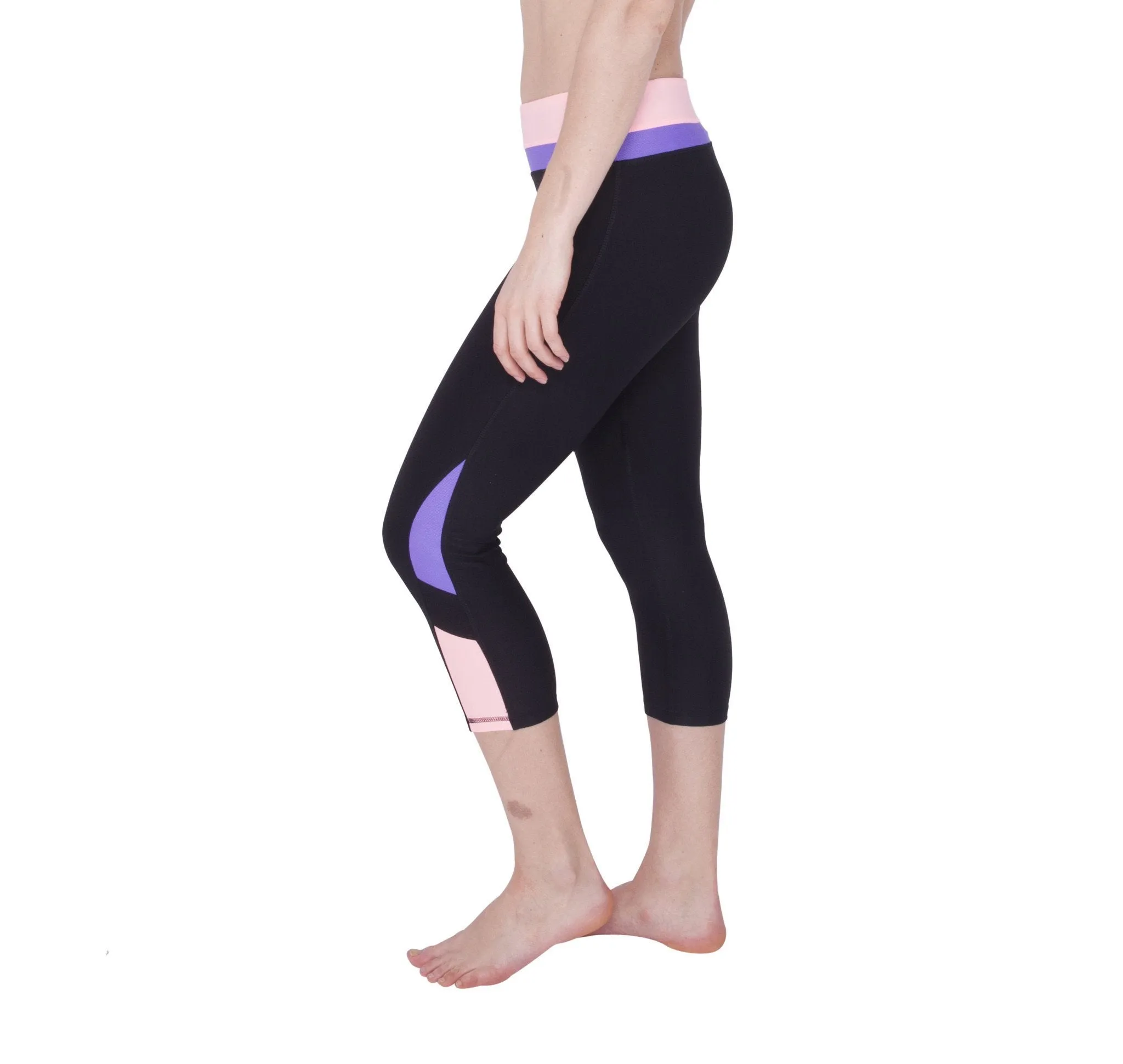 Prime Stripe Capri Stretch Legging
