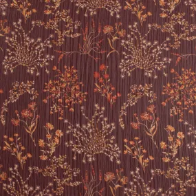 Printed Chiffon Yoryu - CHANTAL - 002 - Wine