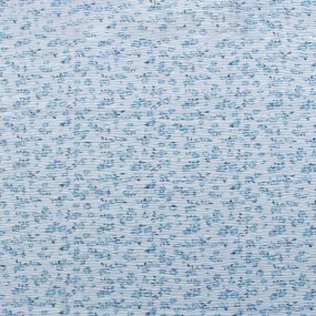 Printed Crinkled Velvet - LOUNGING - 006 - Dusty Blue