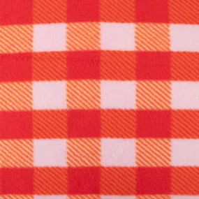 Printed Fleece - OUTBACK - Plaids - Orange