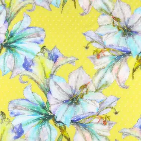 Printed Knit Eyelet - KHLOE - Yellow