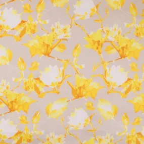 Printed Stretch Sateen - SANDY - 008 - Yellow