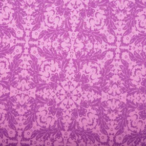 Printed Viscose Knit - ARIELLA - Damask - Purple