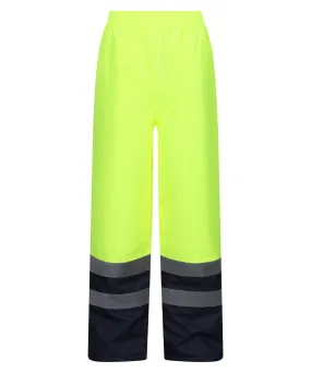 Pro hi-vis insulated overtrousers | Yellow/Navy