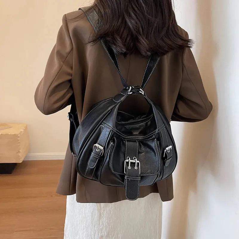 Pu Leather Shoulder Bags Female Bags on Sale High Quality New Sewing Thread Solid Square Wallet Bolsas De Ombro