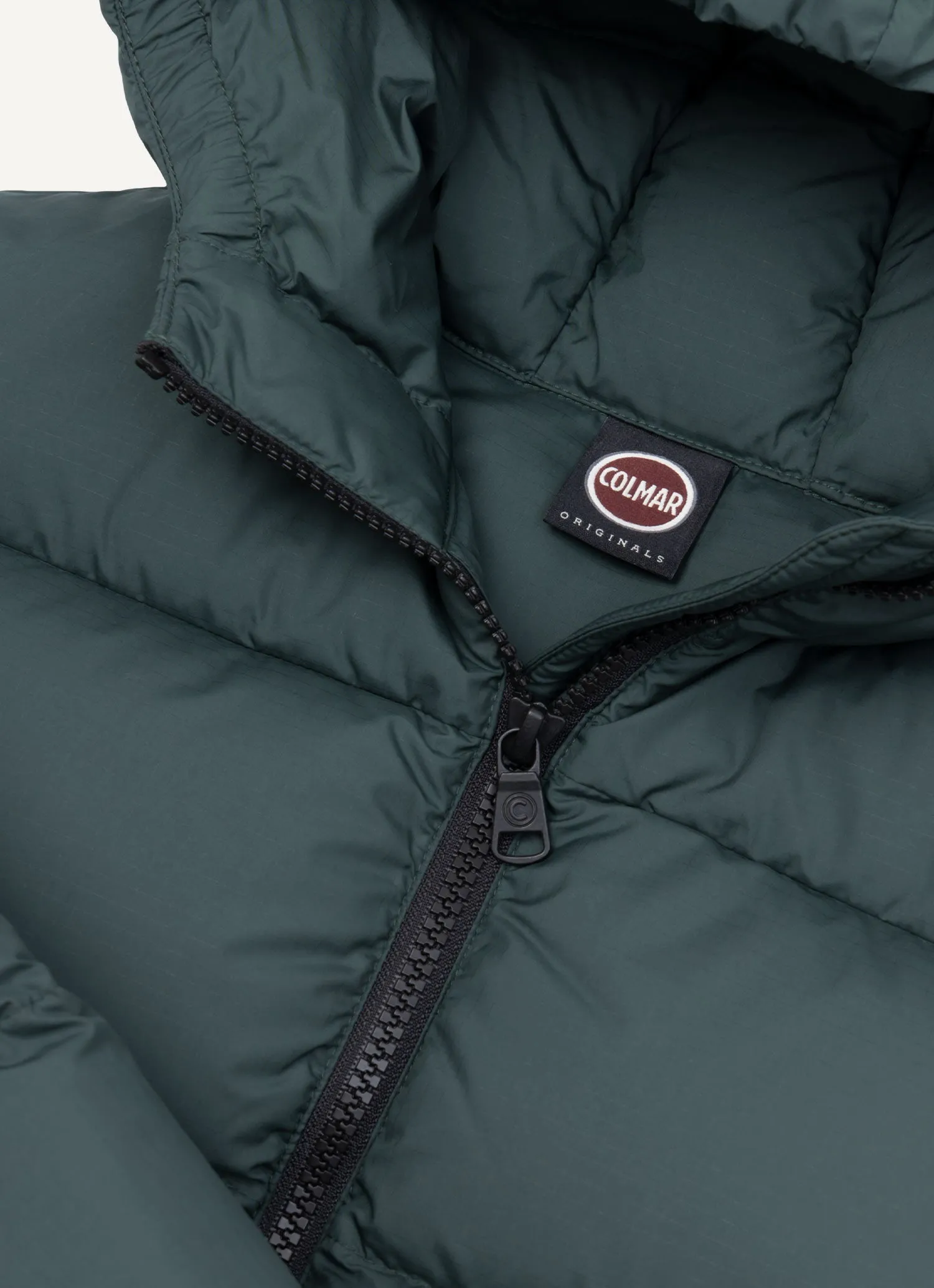 Puffer Jacket with Colmar Motif - Green