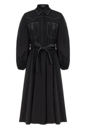 Punto Stitched Midi Dress