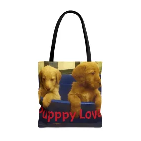 Puppy Love AOP Tote Bag