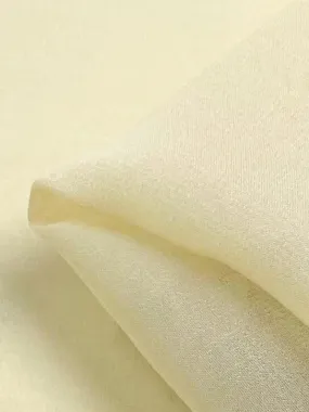 Pure Silk Georgette - Butter - 135cm