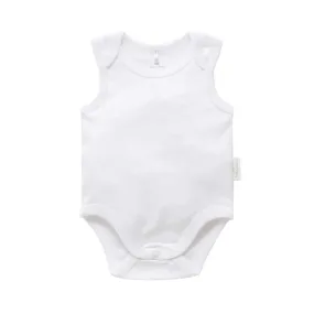 Purebaby Organic Singlet Bodysuit - White