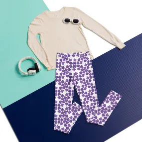 Purple Hearts Youth Leggings Dance Gym Yoga Fashion