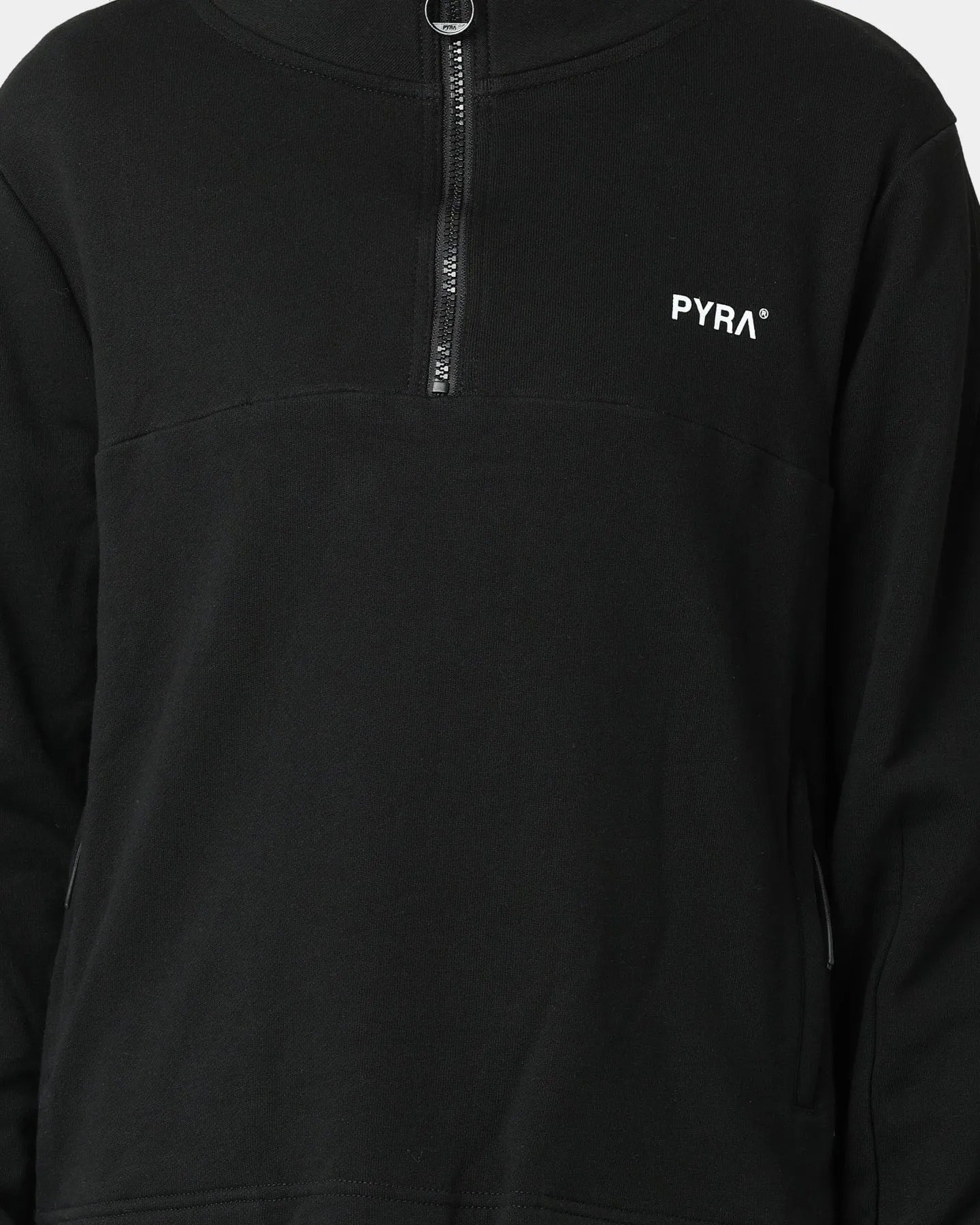 PYRA Women's Quarter Zip Pull Over Black