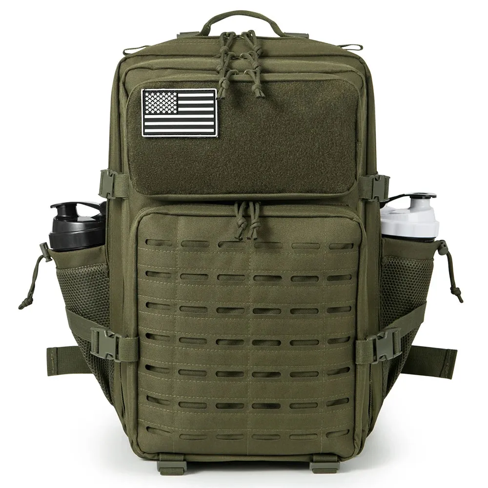QT&QY 50L Tactical Backpack survival Bag Hunting MOLLE Backpack GYM For Men EDC Outdoor Hiking Rucksack Witch Bottle Holder