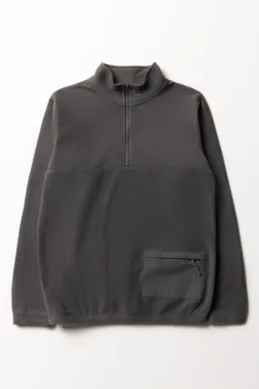 Quarter Zip Tracktop Dark Grey