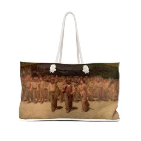 Quarto stato Weekend tote bag, photomosaic by Gabriele Levy