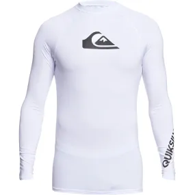 Quiksilver Mens All Time UPF 50 Rash Vest - White