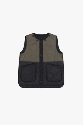 Quilt Liner - Dark Olive / Navy