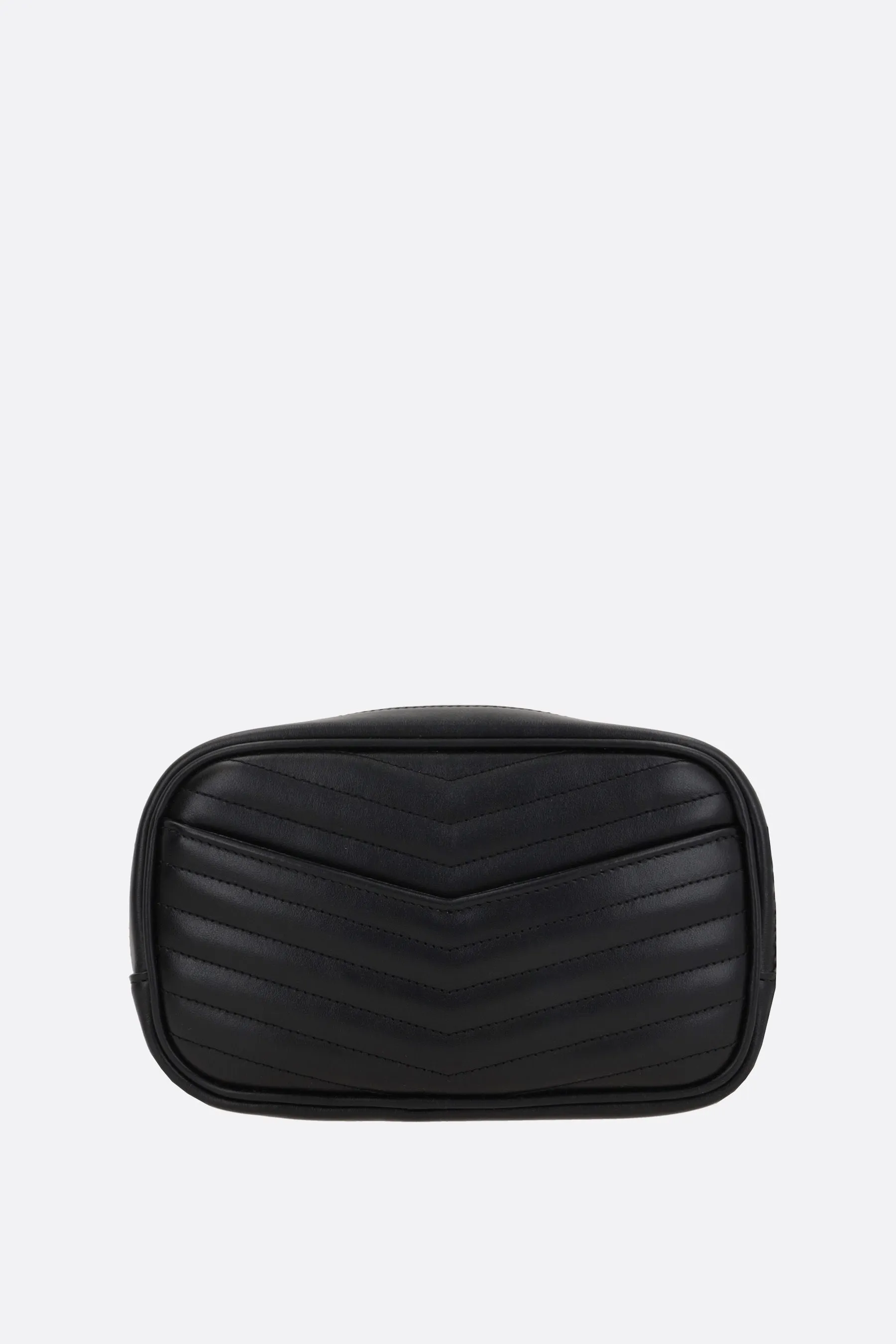 Quilted Diamond Pattern Leather Crossbody